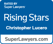Super Lawyers Rising Stars badge for Christopher Lucero